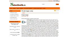 Desktop Screenshot of naturalhealth.cz